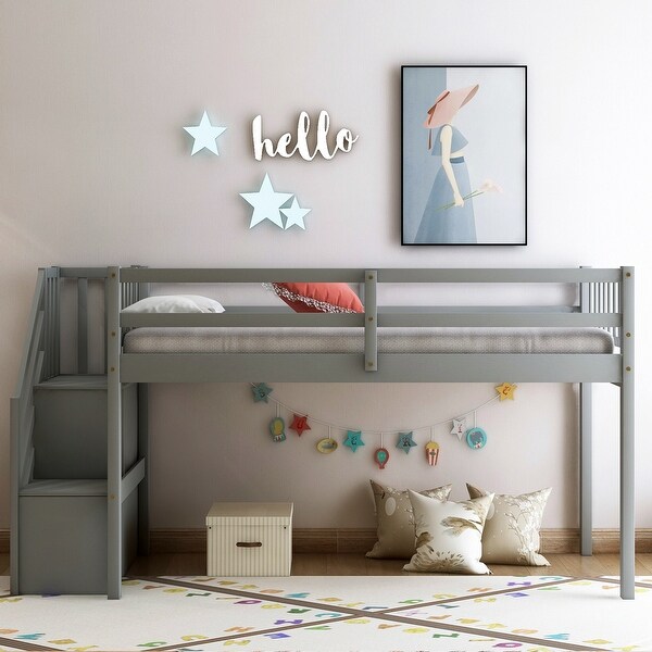 loft bed stairs with storage