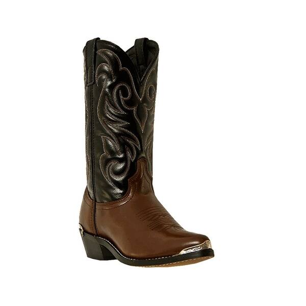 Laredo Men's Nashville Cowboy Western Boots | Size 11.5 EW (Extra Wide), Color: Peanut Black 12 thumbnail image