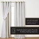 preview thumbnail 98 of 108, ATI Home Catarina Layered Curtain Panel Pair with grommet top