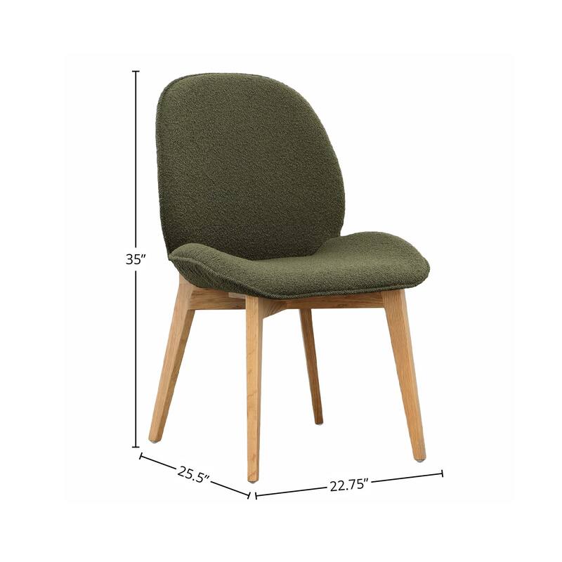 Auburn Upholstered Dining Chair, Olive Green