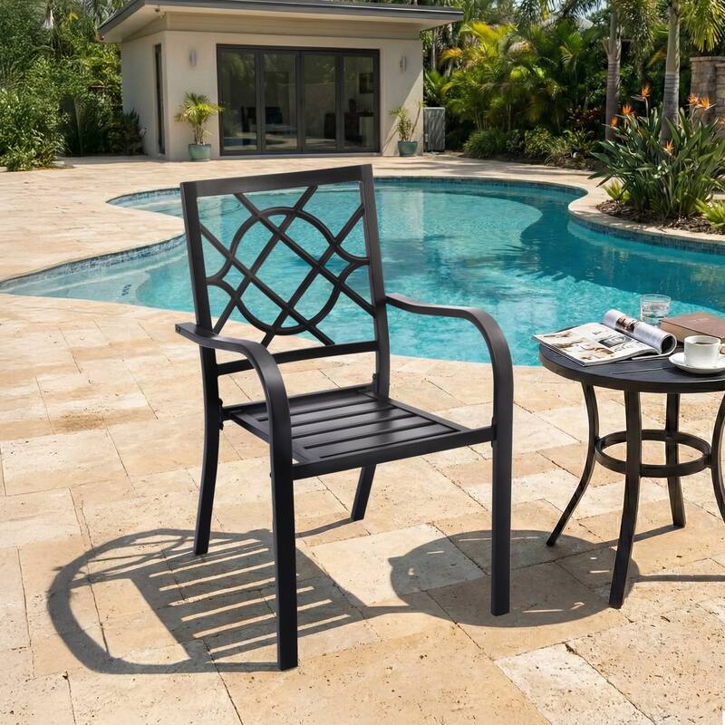 Aoodor Patio Dining Chairs Set of 2