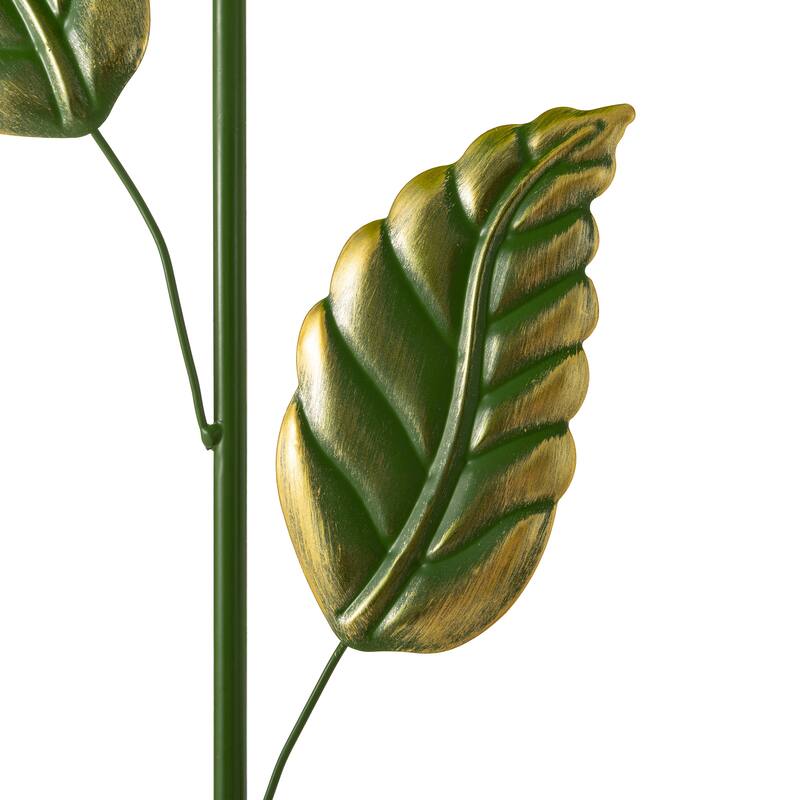 Glitzhome 41"H Garden Metal Flower Yardstake