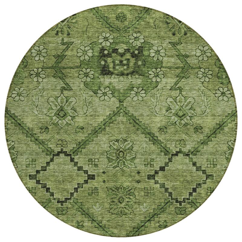 Machine Washable Indoor/ Outdoor Chantille Boho Global Rug