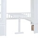 preview thumbnail 19 of 37, Impression & Beautiful Full-Over-Full Bunk Bed with Changeable Table,Elegant Children Bed