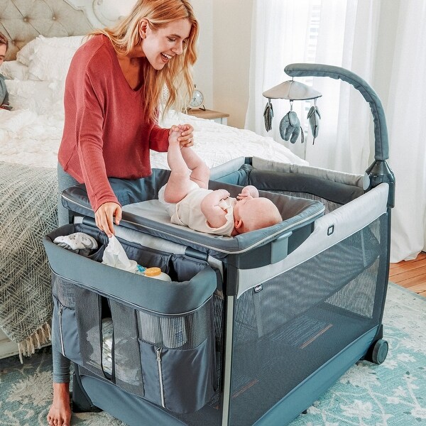 Chicco Lullaby Zip All-in-One Portable Playard, Driftwood