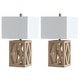 preview thumbnail 4 of 4, SAFAVIEH Lighting 25-inch Turner LED Table Lamp (Set of 2) - 13"W x 13"D x 25"H