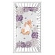 preview thumbnail 1 of 2, Sweet Jojo Designs Lavender Purple Boho Shabby Chic Floral Girl Photo Op Fitted Crib Sheet Ivory Bohemian Vintage Watercolor