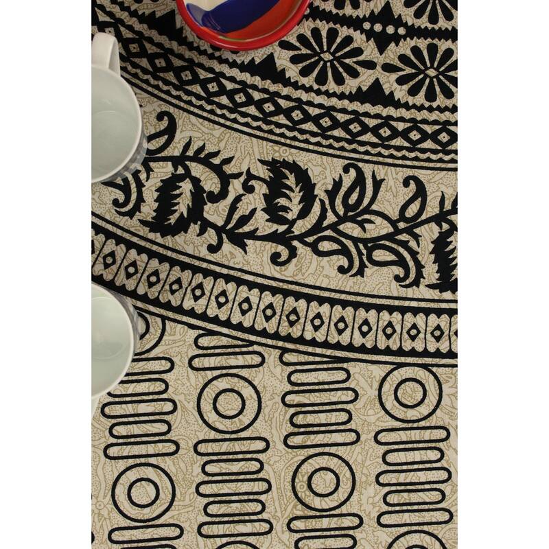 Cotton Elephant Floral Kingdom Tablecloth Rectangle