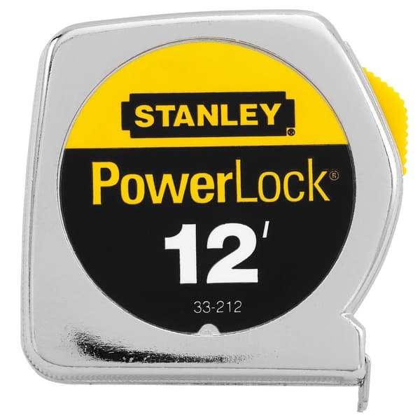 slide 2 of 3, Stanley PowerLock 12 ft. L X 0.5 in. W Tape Measure 1 pk - 12 ft.