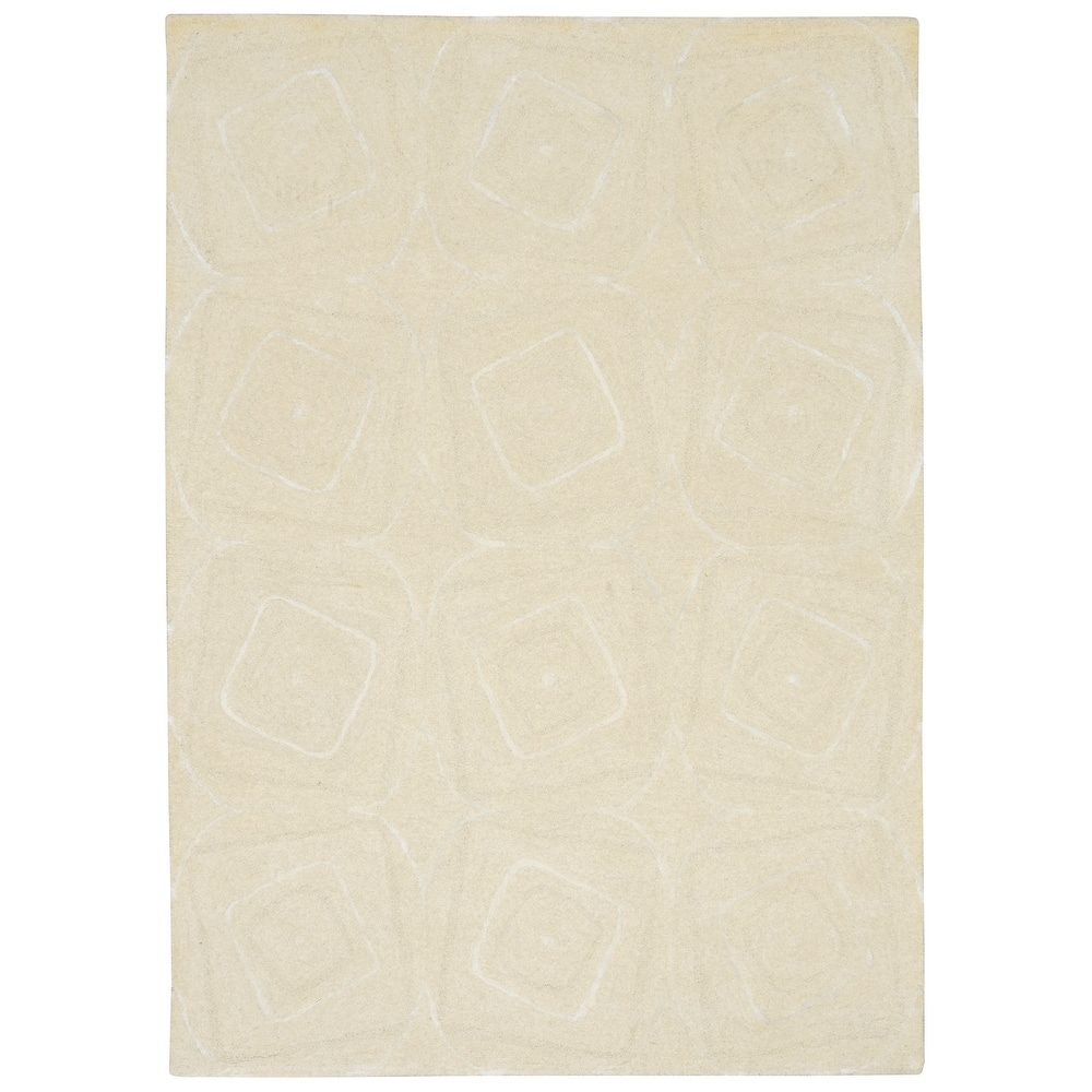 Domani Craft Geometric Wool Hand-Tufted Area Rug