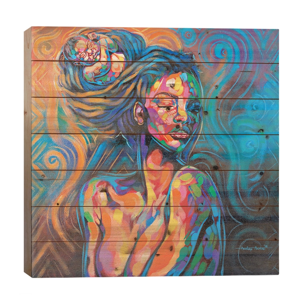 Unbreakable Bond Print On Wood by Akintayo Akintobi - Multi-Color