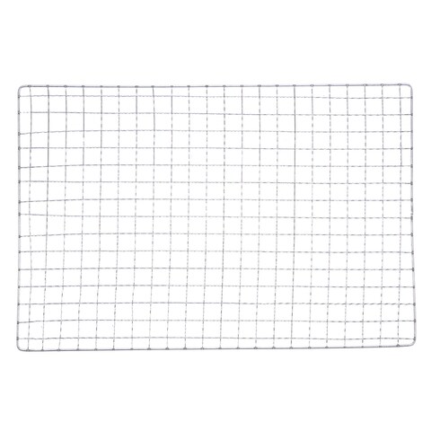 2pcs Square BBQ Grill Net 7.9"x11.8" Galvanized Iron Barbecue Mesh for Baking