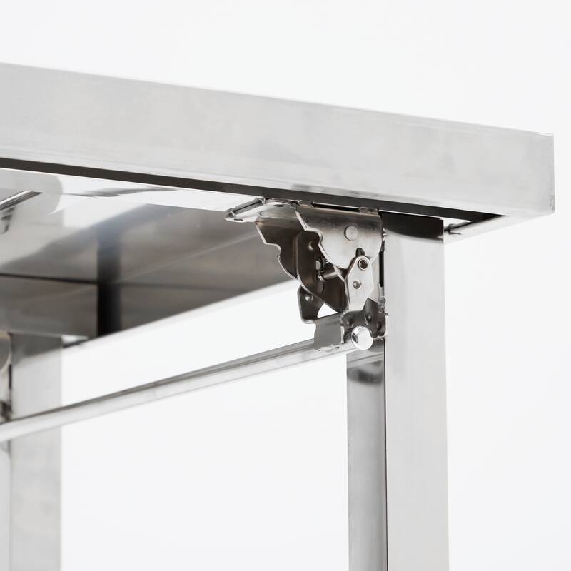 24 x 47 Inches Folding Stainless Steel Work Table
