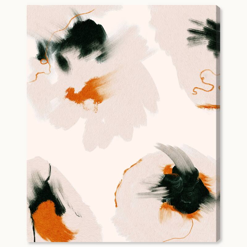 Wynwood Studio Canvas Abstract Abstracta Anemonas White Modern & Contemporary Wall Art Canvas Print