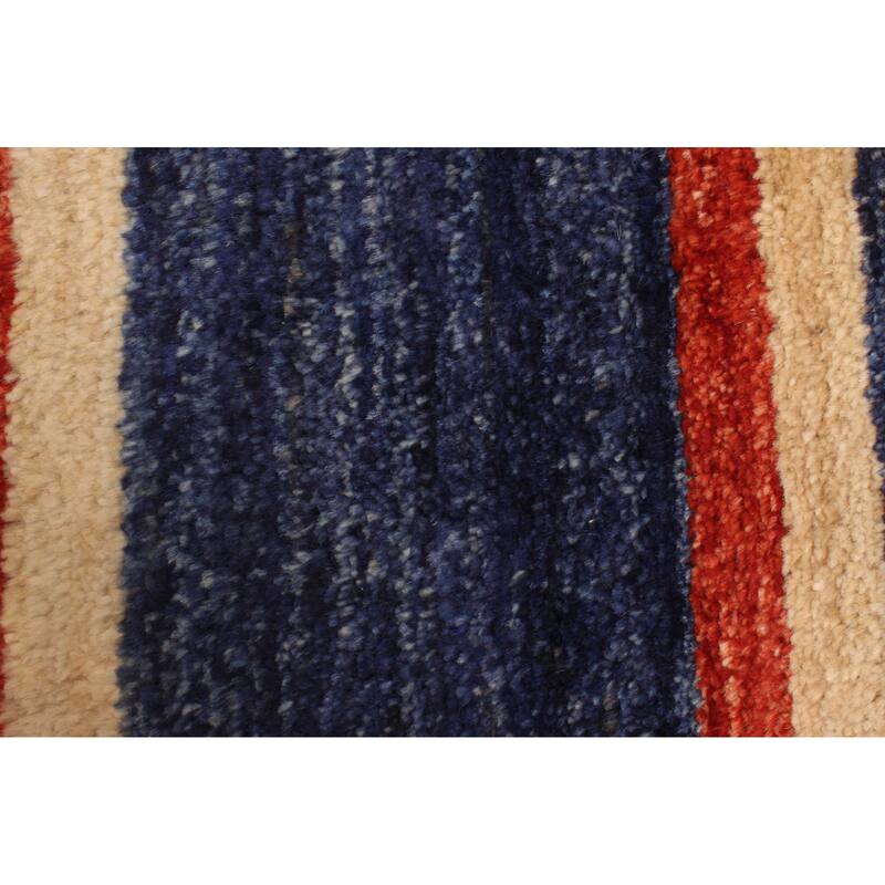 ECARPETGALLERY Hand-knotted Peshawar Ziegler Navy, Red Wool Rug - 4'3 x 5'10