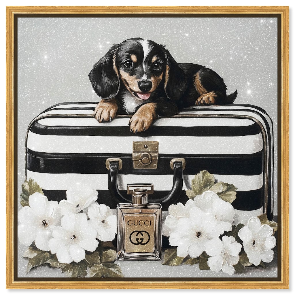 Doxxie Luggage Flowers Canvas by Art Remedy