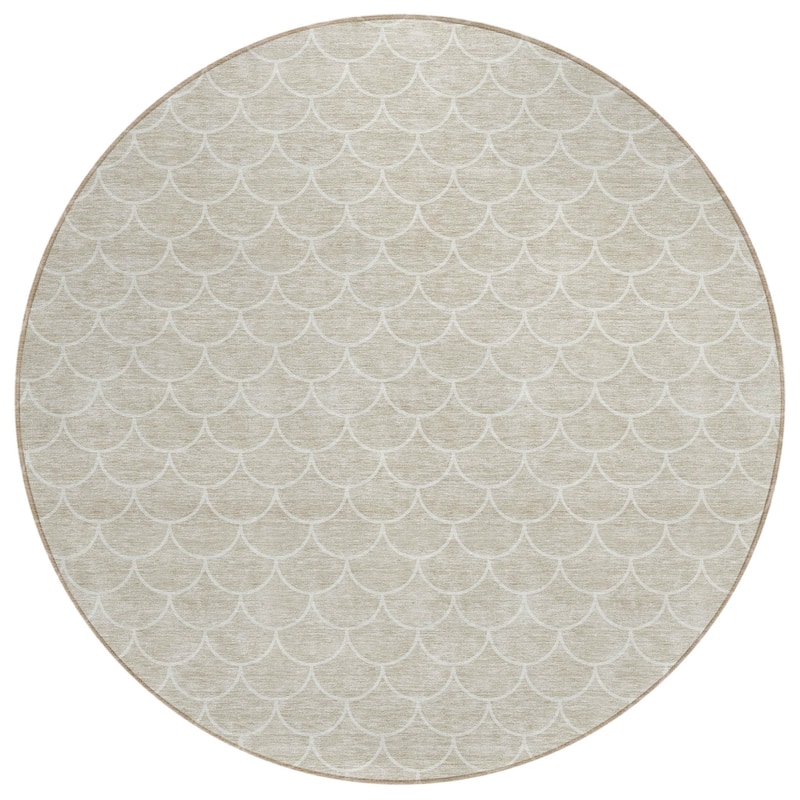 HomeRoots Geometric Transitional Rectangle Outdoor Rug