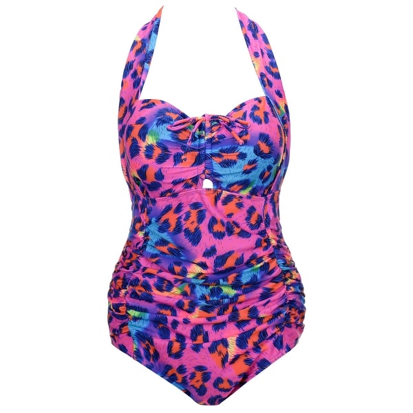 plus size retro swimwear one piece
