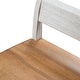preview thumbnail 4 of 5, Farmhouse Reimagined Antique White and Chestnut Bench
