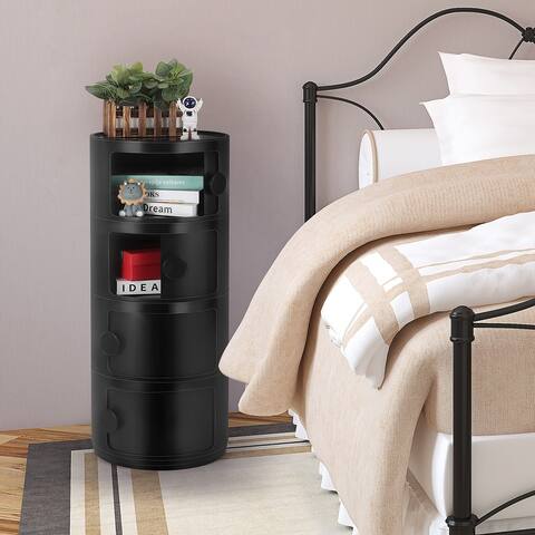 ABS Multifunction Storage Table Stackable Detachable Organizer