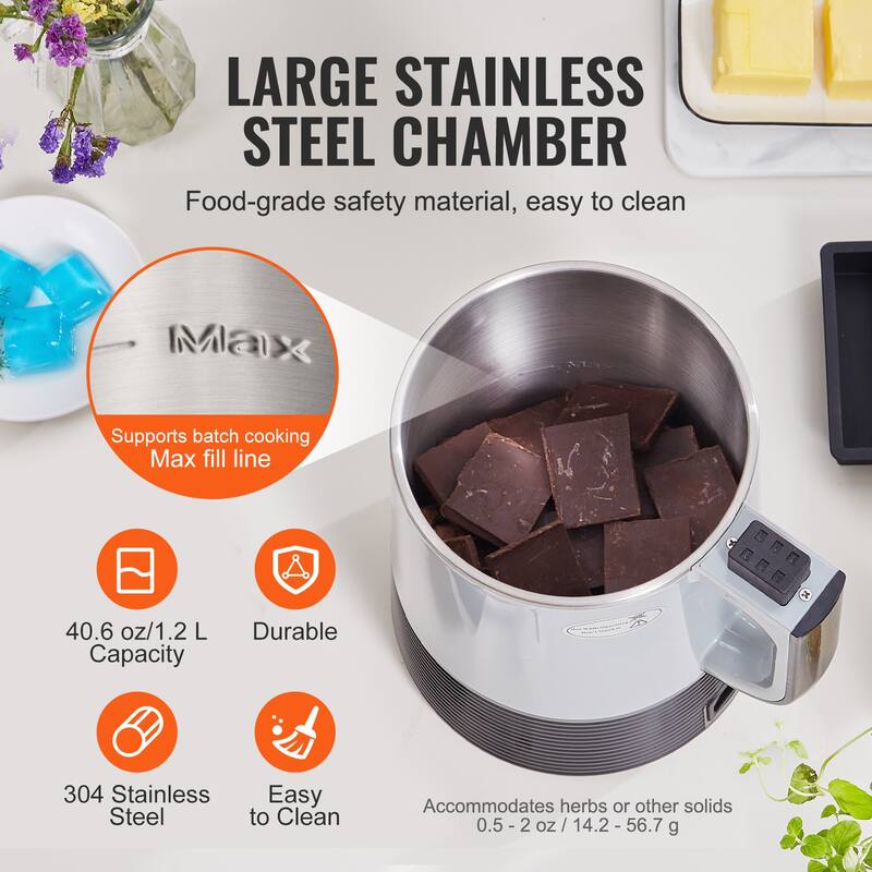 Butter Maker Machine with Customizable Temperature And Time, Herbal Recipe Book & All Accessories Included