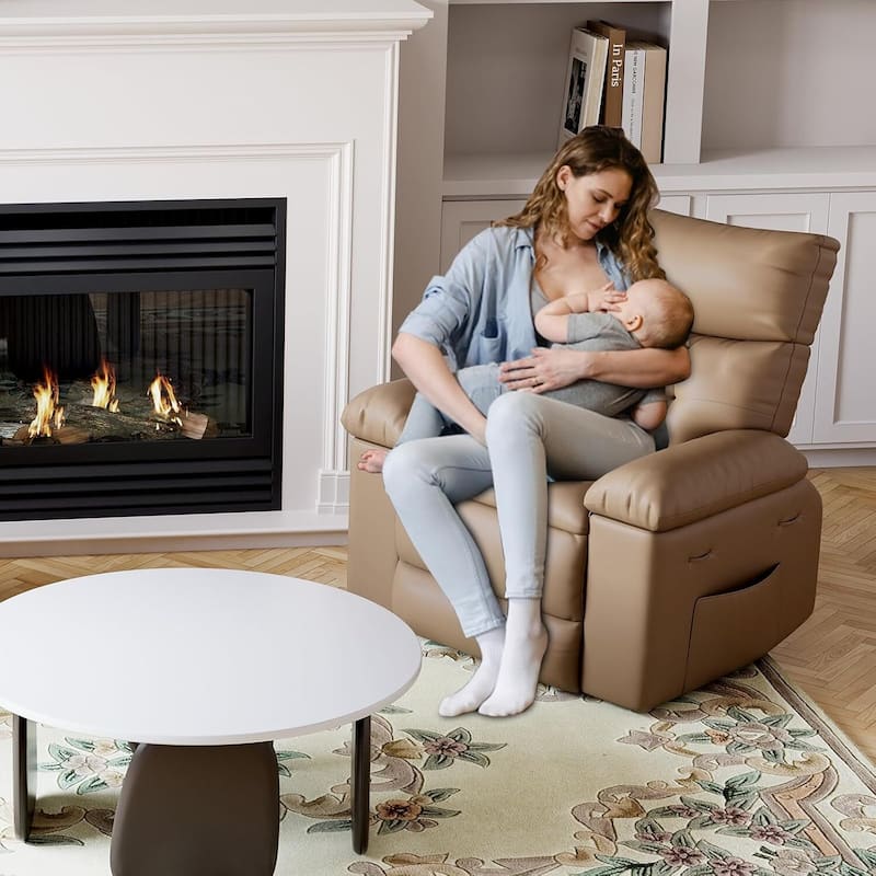 360 Swivel Rocking Chair Massage Recliner Sofa Chair for Living Room, Nursery