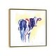 preview thumbnail 4 of 16, iCanvas "Holstein I" by Aimee Del Valle Framed Canvas Print Gold - 12x12