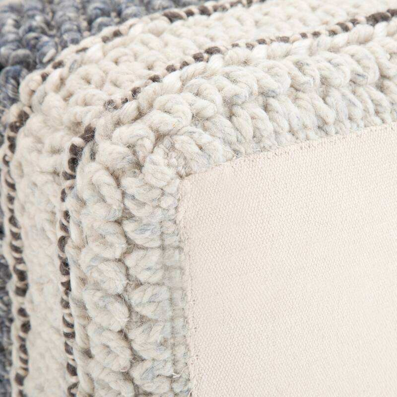 WYNDENHALL Heyfield Square Pouf Handloom Woven