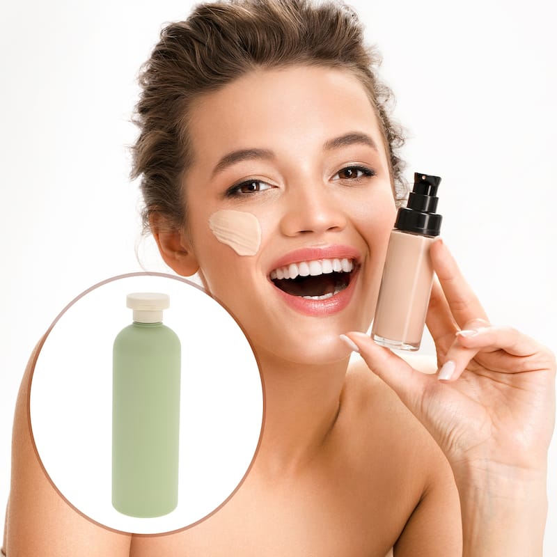 Flip Cap Soap Dispenser for Bathroom 1 Pc - Green - 13.53oz