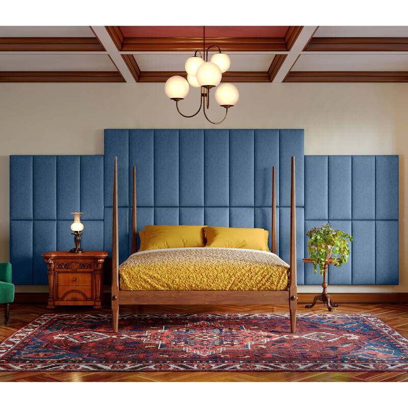Jaxx Panelist Modern Padded Headboard - Set of 4 Wall Mounted Panels