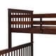 preview thumbnail 14 of 16, Modern & Simple Style Twin over Full Stairway Bunk Bed, Save Space or Split Into 2 Beds, Comfort to Any Bedroom, Expresso