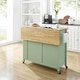 preview thumbnail 20 of 31, Savannah Wood Top Drop Leaf Kitchen Island/Cart - 30"d x 42"w x 37"h
