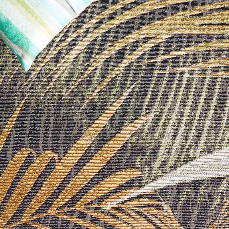 SAFAVIEH Barbados Bernadeta Tropical Botanical Waterproof Patio Backyard Rug