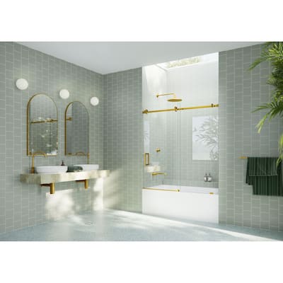 Glass Warehouse B-SQSLD-56 Astro 60" High x 56" Wide Sliding Frameless