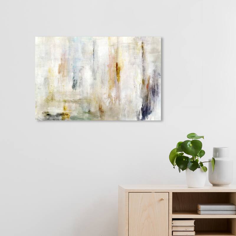 Wynwood Studio Canvas Abstract Flowing Canvas White and Modern & Contemporary Wall Art Canvas Print - 20 x 30