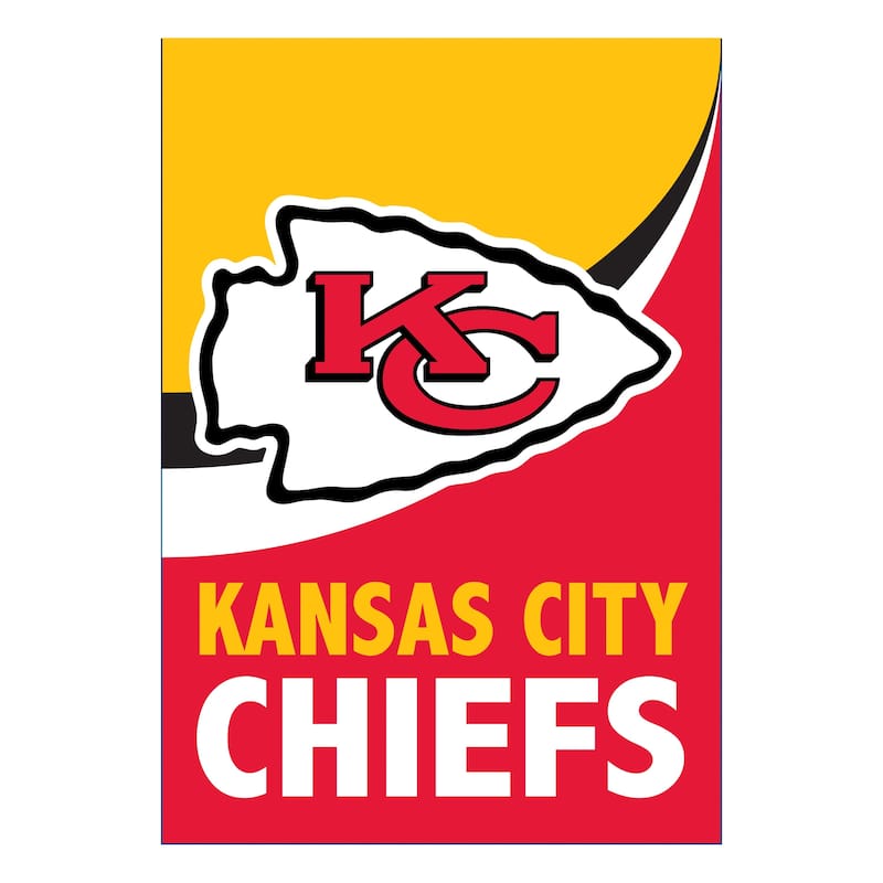 Kansas City Chiefs Burlap Flag Garden Size