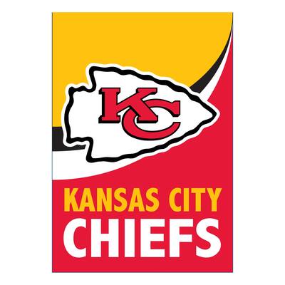Kansas City Chiefs Burlap Flag Garden Size