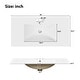 preview thumbnail 10 of 13, Homy Casa 30 in. Bathroom Vanity with Ceramic Sink, Free-Standing Storage Cabinet with 2 or 3 Drawers