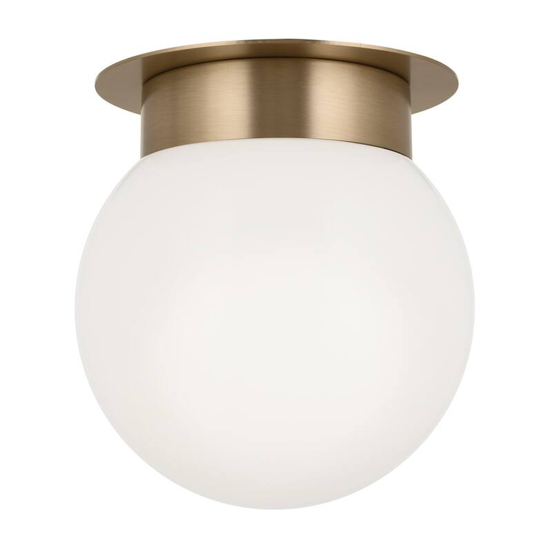 Kichler Lighting Albers 8 in. 1-Light Champagne Bronze Round Flush Mount Light