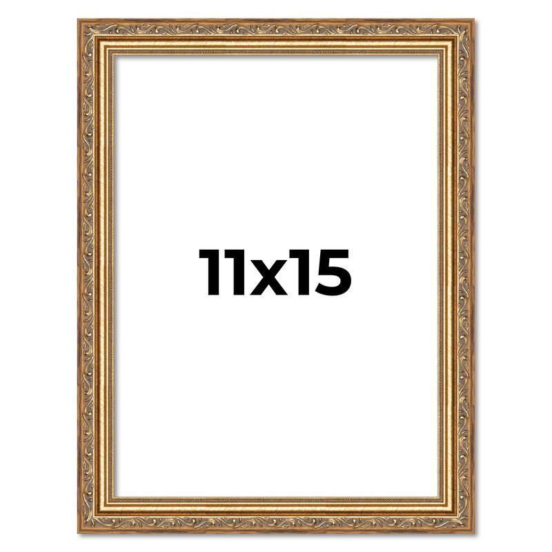 11x15 Frame Red Solid Wood Picture Frame Width 1.75 Inches | Interior Frame Depth 1 13/16 Inches