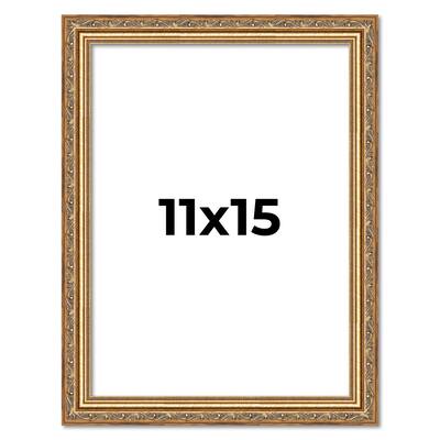 11x15 Frame Red Solid Wood Picture Frame Width 1.75 Inches | Interior Frame Depth 1 13/16 Inches