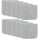 preview thumbnail 56 of 180, Muslin Burp Cloths Large 100% Cotton by Comfy Cubs Heather Blue 10P