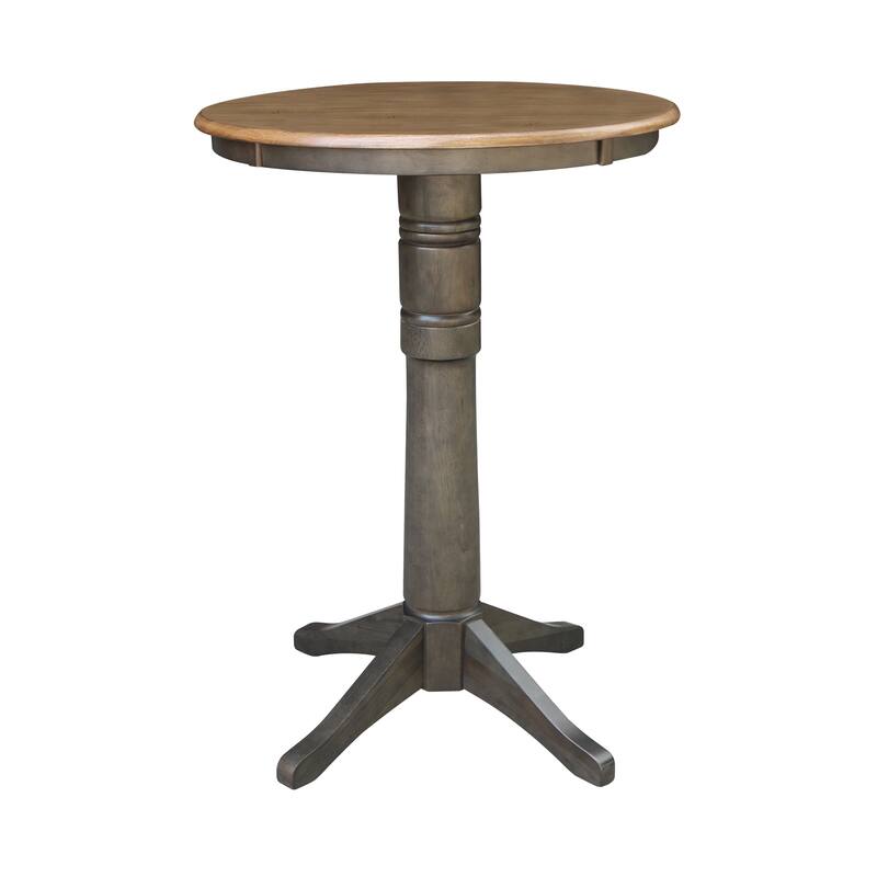 Solid Wood Round Top Pedestal Table