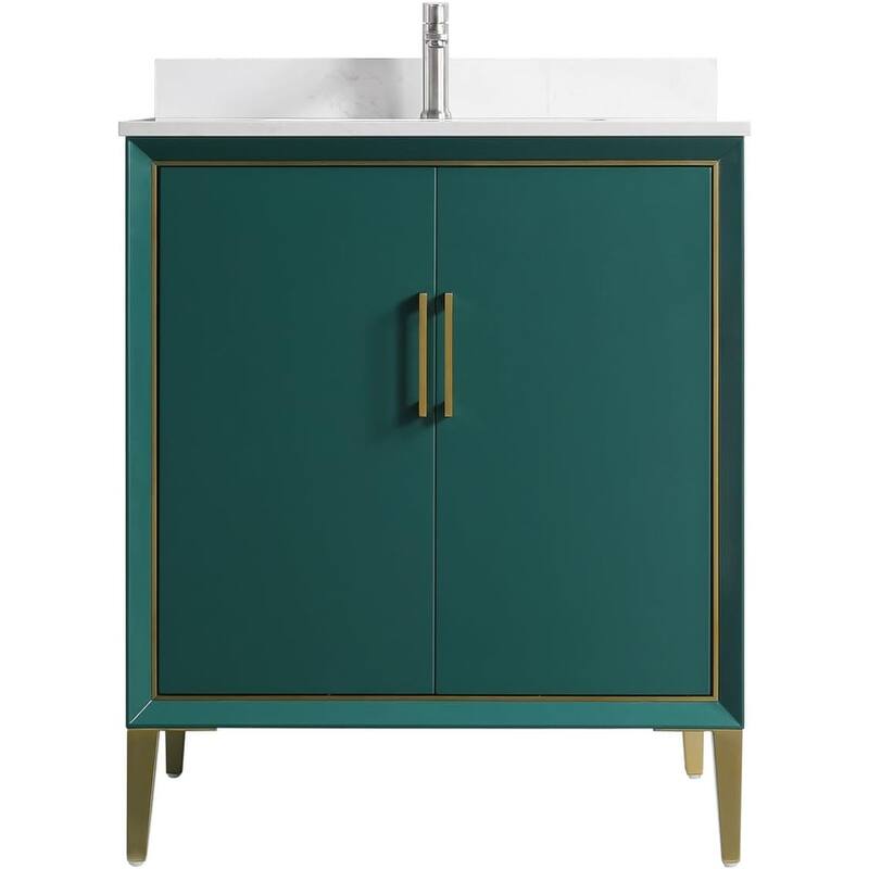 VSD Freestanding Shaker Bathroom Vanity with Cultured Marble Sink