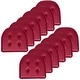 preview thumbnail 1 of 5, U-Shaped Faux Leather Memory Foam Chair Pads Set of 12 - Burgundy