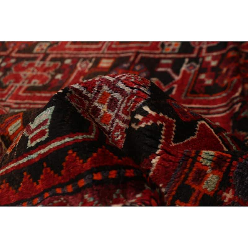 ECARPETGALLERY Hand-knotted Anadol Black, Red Wool Rug - 5'3 x 9'1