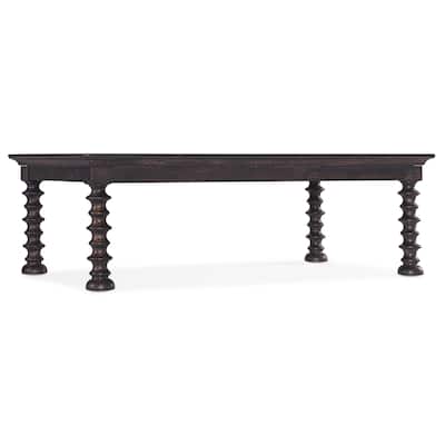 Big Sky Turned Leg Cocktail Table - 56"W x 34"L x 18"H