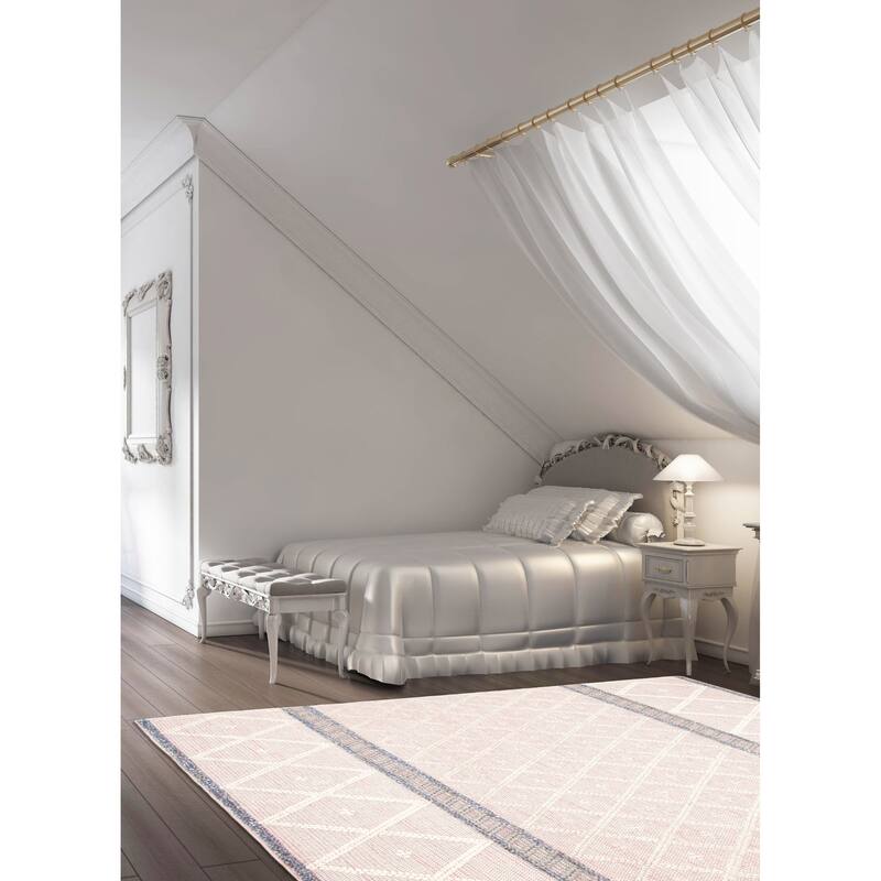 ECARPETGALLERY Braid weave Sienna Cream Wool Rug - 6'2 x 9'1