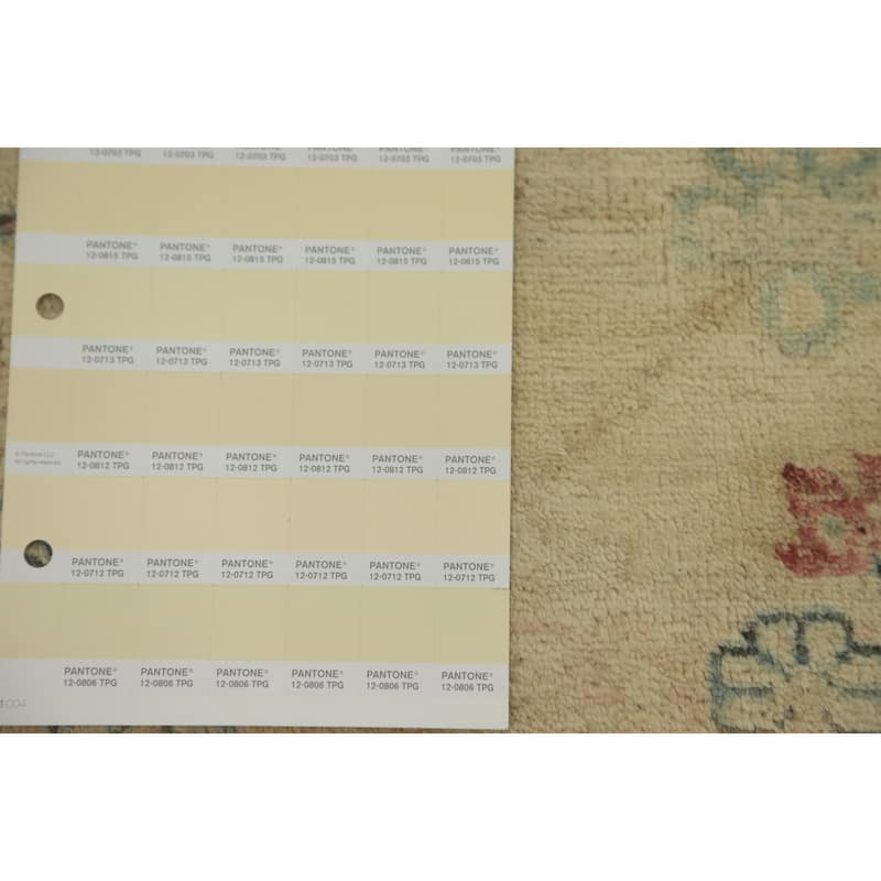 Hand Knotted Traditional Wool Beige Geometric Area Rug - 9' 9'' X 8' 3''
