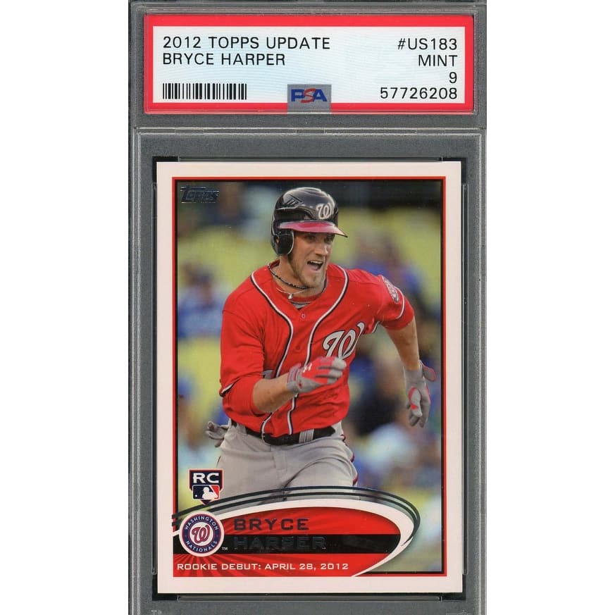 Bryce Harper 2012 Topps Update Baseball Rookie Card RC #US183 Graded PSA 9 - 8'6" x 11'6"